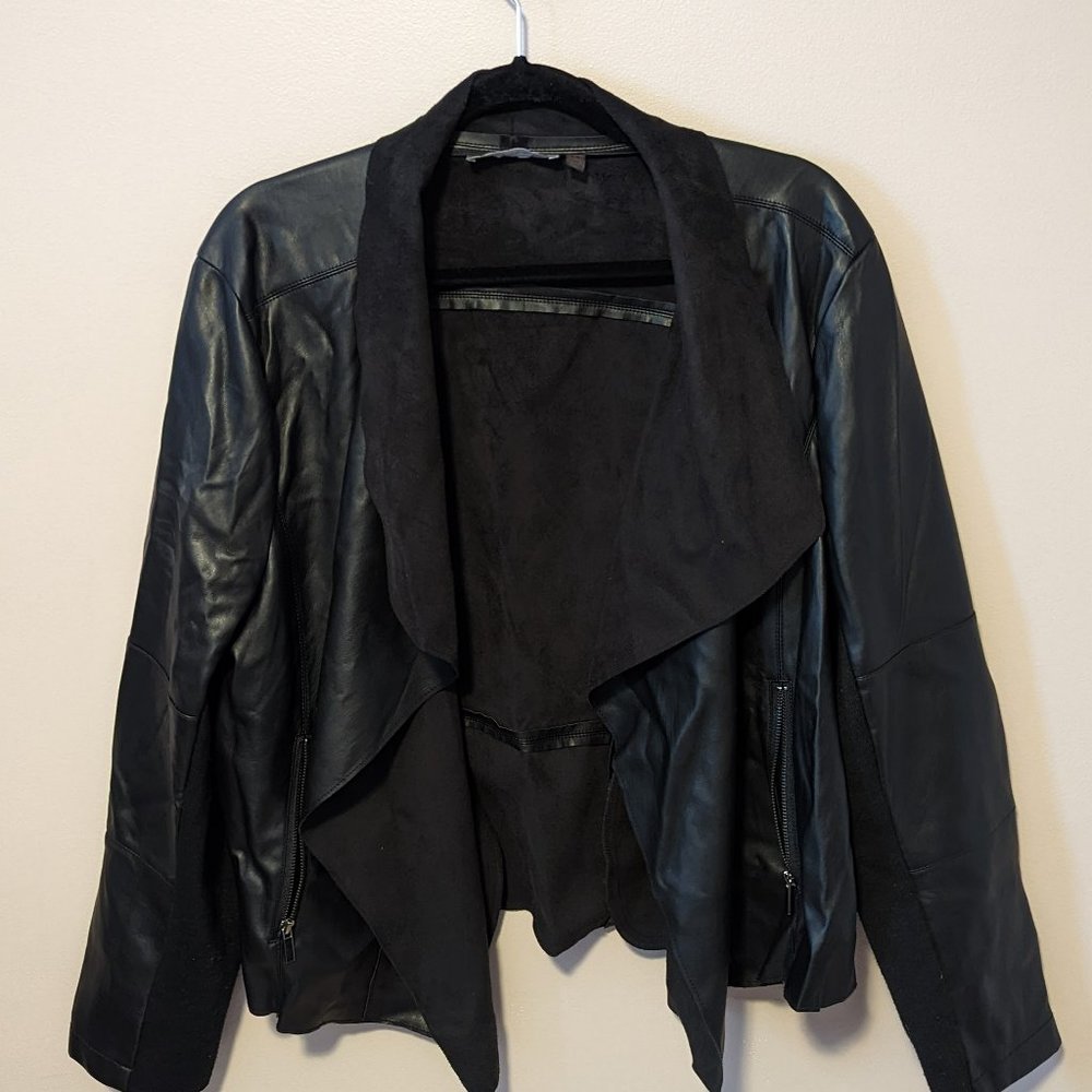 Bagatelle Faux Leather and Suede Jacket